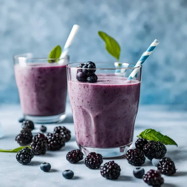 Receta Smoothie Moras y Arándanos
