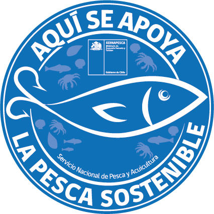 Logo aquí se apoya la pesca sostenible