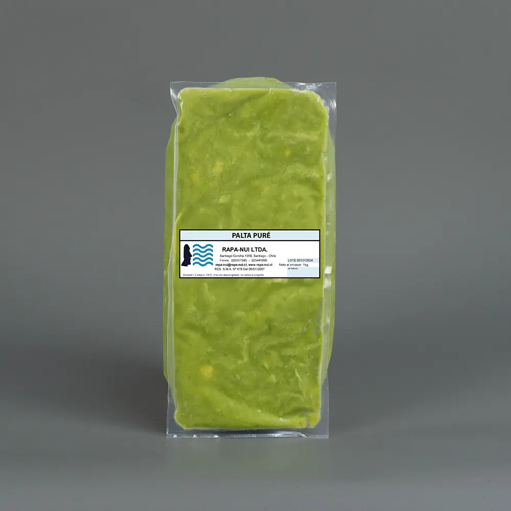 Puré de Palta producto congelado Distribuidora Rapa-Nui